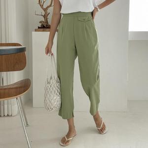 [시크릿라벨] 페이크포켓뒷밴딩세미배기핏팬츠