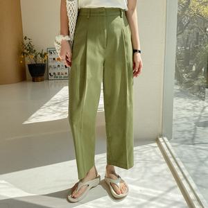 [시크릿라벨] 배기핏 코튼 핀턱 팬츠