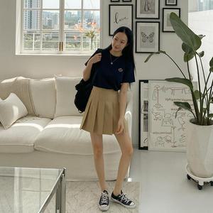 [시크릿라벨] 뒷밴딩플리츠미니스커트