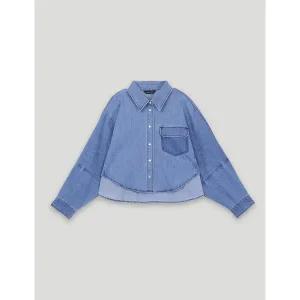 [코데즈컴바인](센텀시티점) 데님 워싱 크랍셔츠 (CKA-DH502W2)