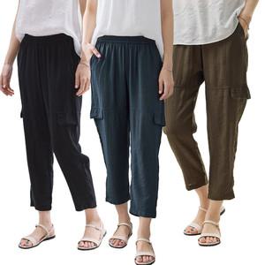 이브바바 여름 쿨 인견 아이스 링클 호박 카고팬츠 바지 중년여성 엄마 옷