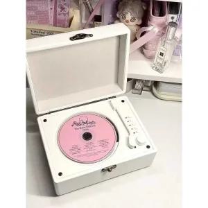 CDP 블루투스 올인원 휴대용 빈티지 시디플레이어 레트로