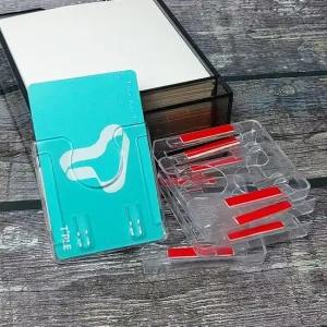 테이프 부착 교통카드 주차권 카드홀더 케이스 5개 문구반점 교통카드홀더 교통카드케이스