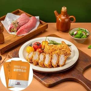 G유혜광 수제통안심돈까스 8장(240g x 4팩)+순한맛소스 50g x 4봉