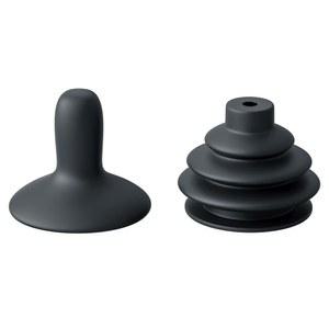 BIAQI Jazzy 파워 체어 부품 휠체어 커버 전동 조이스틱 노브는 GC, VSI, VR2 및 리모컨 플러그 블랙에 맞습니다