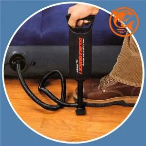 펌프 간편한 발 펌프 에어 중형 필수품 공기주입기 텐트 빠르고 캠핑 휴대용 여행