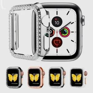 애플워치큐빅강화유리풀커버 애플워치 4 5 6 스타일링 애플워치스트랩 스마트워치 실리콘시계줄