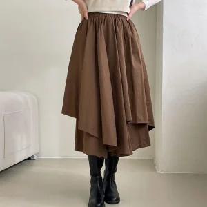 여자 플리츠 랩치마 레이어드 큐롯 7부 바지