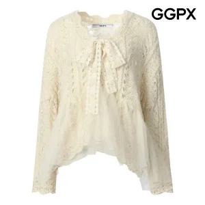 [GGPX] 데이트룩 레이스 크로셰 니트 가디건 (GP9KG030F)