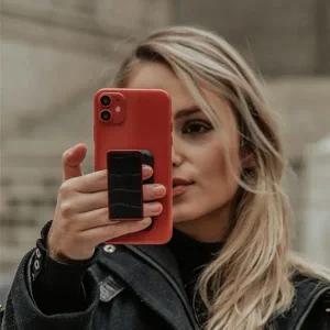 HANDL 가죽패턴 핸드폰 스마트폰 휴대폰 핑거 스트랩 그립 스마트 톡 3종