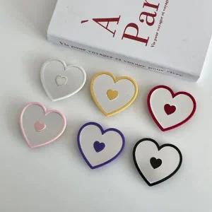 인기폭발 특이한 유니크 키치한 하이틴 아크릴 거울 하트 러브 빅사이즈 학생 핸드폰거치대