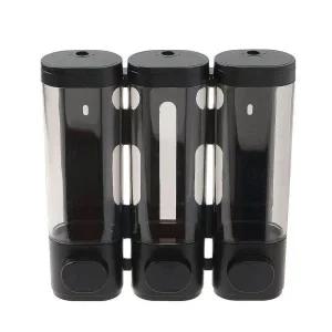 벽걸이 물 비누 디스펜서 3구 300ml 샴푸 린스 통