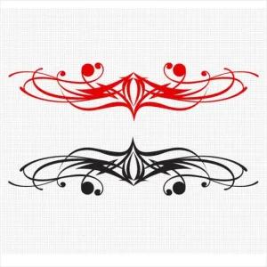 D24 타투01 대형 데칼스티커 TKL-12 활용도높은 편리한 튜닝스티커 꾸미기 자동차튜닝