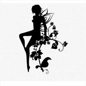 D24 요정 대형 데칼스티커 TKL-19 활용도높은 편리한 튜닝스티커 꾸미기 자동차튜닝