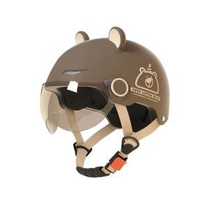 여름용헬멧 곰돌이 경량 가벼운 바이크 투명 갈색 스쿠터 카키 자전거