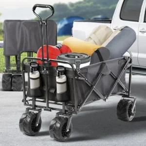 고품질 캠핑웨건 수레 캐리어 카트 캠핑 구르마 미니 팬트리수납함 (WE71307)