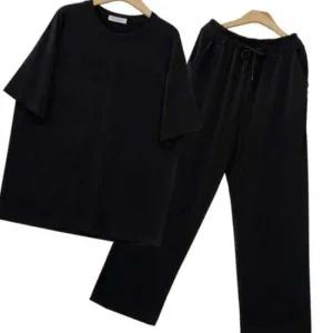 남자 아이스 반팔티 밴딩일자바지 세트 유니폼 캐주얼