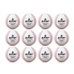 [셀러에이드]스타스포츠 뉴 고무 연식야구공 (12개입) (WB8110)