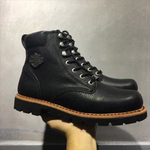 할리 부츠 바이크 신발 유럽과 탑 남자 가죽 오토바이 소 야외 나이트 하이