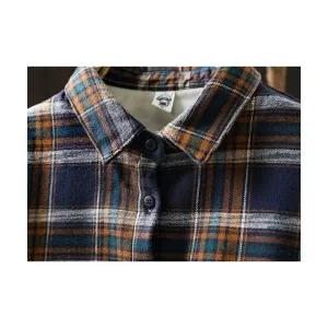 여성 데일룩 셔츠 체크 겨울 남방 기모 빈티지 캐주얼 싱글 DAOL4