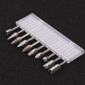 초경 로타리바 3mm 금형 드릴 절삭 텅스텐 카바이드버부품 만능조각기 세트 공구연결