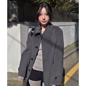 [미쏘] 핸드메이드 싱글 롱 코트 MIWJHFV4PB