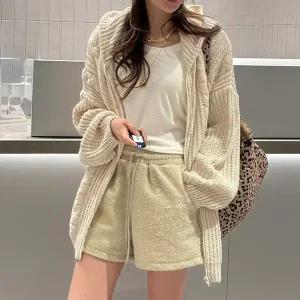 [난닝구] 에빌코 후드니트집업