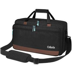 파이오니어 SR /SR2 /RR /DDJ-REV1 /데논 MC4000 /누마크 NVII /믹스트랙 프로 3 & NV용 ORKELS DJ 컨트롤러 케이스 - 컨트롤러, 노트북, 액세서리용 스트랩이 달린 여행 가방, 22.8''x4''x14.6''