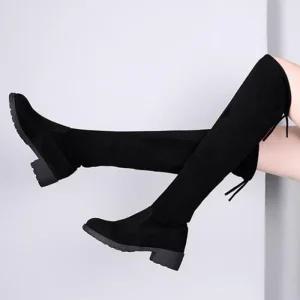 [피커]여성 워커 캐주얼 스웨이드 롱 부츠