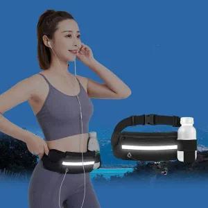 대용량 러닝 가방 힙색 휴대폰 지갑 수납 물병 꽂이형