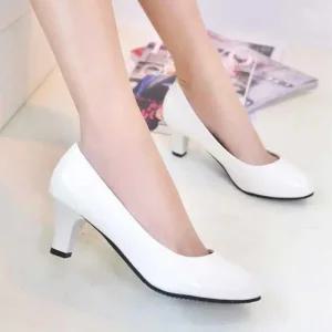 [피커]웨딩 슈즈 하얀 구두 펌프스 코디