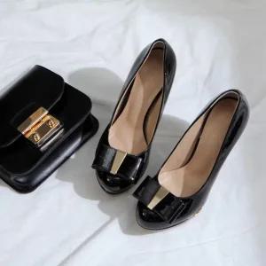 [피커]국내제작 가보시구두 에나멜 가보시 여성 펌프스힐