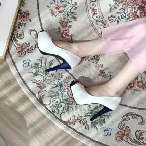 [피커]국내생산 오픈토 미용실구두 가보시 킬힐 여성 구두