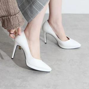 [피커]국내제작 스틸레토 뾰족코 하객구두 가보시힐