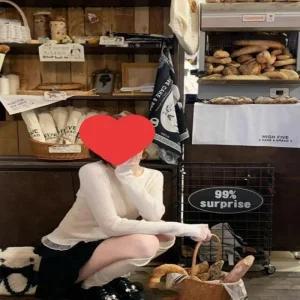 배색 여리핏 은은한 니트티 2컬러 레이스 슬림 긴팔