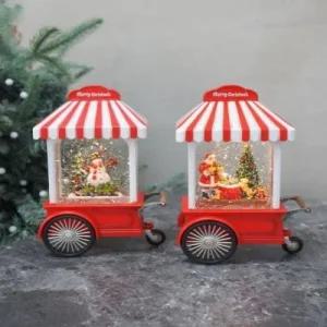 (산타 워터볼 오르골 카트 / 미니 눈사람) 크리스마스