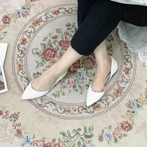 슈즈 여성구두 모카신 신발 통굽단화 여자구두 통굽