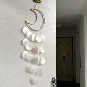썬캐처 화이트 초승달 썬캐쳐 자개모빌 자개쳐 방꾸미기 자개풍경