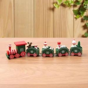 미니어쳐 원목 기차 장식소품 인테리어 크리스마스