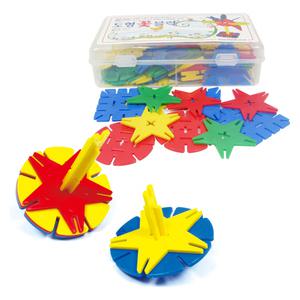 E3도형꽃블럭 60pcs 유치원 어린이집 답례품 어린이날 조카 생일 선물 아기 유아 장난감