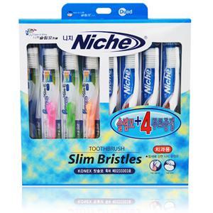 [니치] 프리벤트 칫솔 4+4 기획세트 3종