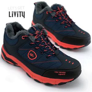 LIVITY 따뜻한 방한트레킹화 털등산화 방한화 털운동화 방한운동화 스니커즈 플랫슈즈 T-003 60종 작업화