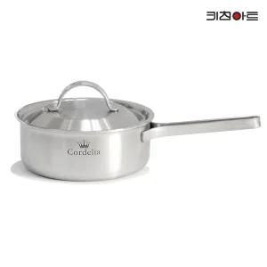 키친아트 코델리아 IH 인덕션가능 통5중 스텐레스 편수냄비 18cm