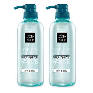 미쟝센 스타일케어 프로페셔널 헤어젤 하드 500ml x 2개 스트롱 홀드 강력셋팅 초강력 헤어고정젤