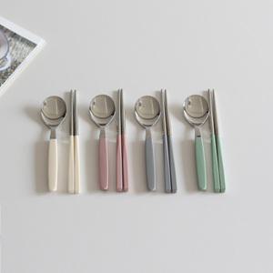 [카모메키친]10COLORS 카모메 수저세트(어른/어린이) 2P(숟가락2개+젓가락2개)