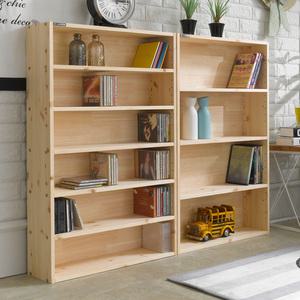 우형아빠 레드파인 원목 6단 CD수납장 CD장식장