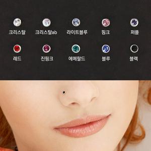 PA841_컬러풀 코 피어싱/10color/세트/노즈링/코걸이