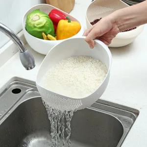 물빠짐 컬러 믹싱볼/세척볼 쌀씻는볼 야채볼 채소볼 채반 과일 바구니 야채 채소 보관 수납