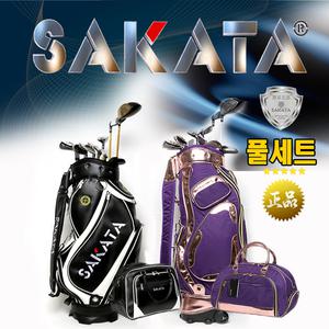 사카타 골프채 풀세트 클럽 프리미엄 골드 남성용 여성용 풀셋 드라이버 우드 아이언 퍼터 골프백 캐디백 보스톤백 풀구성