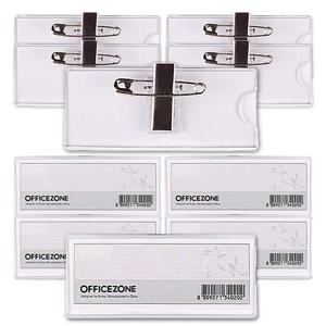 오피스존 800 아크릴 옷핀집게명찰(10개)70x30mm 아크릴 집게명찰 옷핀겸용